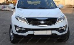 Реснички на фары Tuning-Sport KIA Sportage 3 SL дорестайлинг (2010-2014)