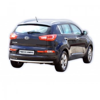 Защита заднего бампера ТехноСфера (Техно Сфера) (Сталь с покрытием, 51 mm) KIA Sportage  3 SL (2010-2016) дорестайлинг, рестайлинг