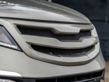 3 699 р. Решётка радиатора MV-Tuning  KIA Sportage  3 SL (2010-2016) дорестайлинг, рестайлинг (Неокрашенная, Без сетки)  с доставкой в г. Пермь. Увеличить фотографию 4