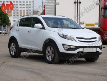 3 699 р. Решётка радиатора MV-Tuning  KIA Sportage  3 SL (2010-2016) дорестайлинг, рестайлинг (Неокрашенная, Без сетки)  с доставкой в г. Пермь. Увеличить фотографию 2