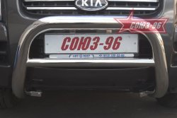 Защита переднего бампера Souz-96 (d76) KIA Sportage 2 JE,KM дорестайлинг (2004-2008)