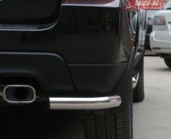 Защита заднего бампера из боковых уголков рестайлинг Souz-96 (d60) KIA Sportage  2 JE,KM (2004-2008) дорестайлинг