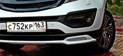 5 399 р. Накладка на передний бампер Ixion Style  KIA Sportage  3 SL (2010-2014) дорестайлинг (Неокрашенная)  с доставкой в г. Пермь. Увеличить фотографию 2