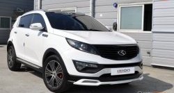 5 399 р. Накладка на передний бампер Ixion Style  KIA Sportage  3 SL (2010-2014) дорестайлинг (Неокрашенная)  с доставкой в г. Пермь. Увеличить фотографию 5