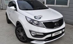 5 399 р. Накладка на передний бампер Ixion Style  KIA Sportage  3 SL (2010-2014) дорестайлинг (Неокрашенная)  с доставкой в г. Пермь. Увеличить фотографию 6