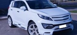 7 799 р. Накладка на передний бампер JSW Style  KIA Sportage  3 SL (2010-2014) дорестайлинг (Неокрашенная)  с доставкой в г. Пермь. Увеличить фотографию 3