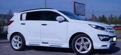 7 799 р. Накладка на передний бампер JSW Style  KIA Sportage  3 SL (2010-2014) дорестайлинг (Неокрашенная)  с доставкой в г. Пермь. Увеличить фотографию 4
