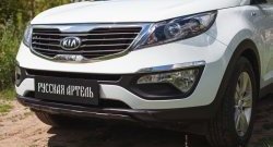 5 499 р. Диффузор переднего бампера RA  KIA Sportage  3 SL (2010-2014) дорестайлинг (Поверхность глянец (под окраску), Неокрашенная)  с доставкой в г. Пермь. Увеличить фотографию 5