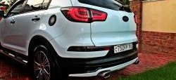5 399 р. Накладка на задний бампер Ixion Style  KIA Sportage  3 SL (2010-2016) дорестайлинг, рестайлинг (Неокрашенная)  с доставкой в г. Пермь. Увеличить фотографию 4