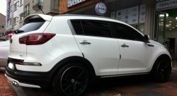 5 399 р. Накладка на задний бампер Ixion Style  KIA Sportage  3 SL (2010-2016) дорестайлинг, рестайлинг (Неокрашенная)  с доставкой в г. Пермь. Увеличить фотографию 6