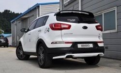 5 399 р. Накладка на задний бампер Ixion Style  KIA Sportage  3 SL (2010-2016) дорестайлинг, рестайлинг (Неокрашенная)  с доставкой в г. Пермь. Увеличить фотографию 7