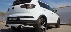 Накладка на задний бампер Ixion Style KIA Sportage  3 SL (2010-2016) дорестайлинг, рестайлинг