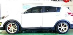 12 599 р. Пороги накладки JSW Style  KIA Sportage  3 SL (2010-2016) дорестайлинг, рестайлинг (Неокрашенные)  с доставкой в г. Пермь. Увеличить фотографию 3