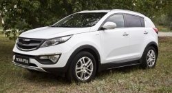 8 249 р. Пороги накладки RA  KIA Sportage  3 SL (2010-2016) дорестайлинг, рестайлинг (Неокрашенные)  с доставкой в г. Пермь. Увеличить фотографию 3