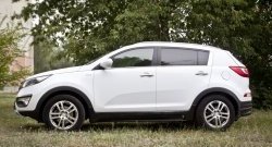 8 249 р. Пороги накладки RA  KIA Sportage  3 SL (2010-2016) дорестайлинг, рестайлинг (Неокрашенные)  с доставкой в г. Пермь. Увеличить фотографию 4