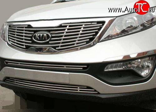 6 299 р. Декоративная вставка решетки радиатора Souz-96  KIA Sportage  3 SL (2010-2016) дорестайлинг, рестайлинг  с доставкой в г. Пермь