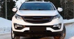 5 349 р. Решётка радиатора RA V2  KIA Sportage  3 SL (2010-2016) дорестайлинг, рестайлинг (С сеткой металлик, Неокрашенная)  с доставкой в г. Пермь. Увеличить фотографию 4