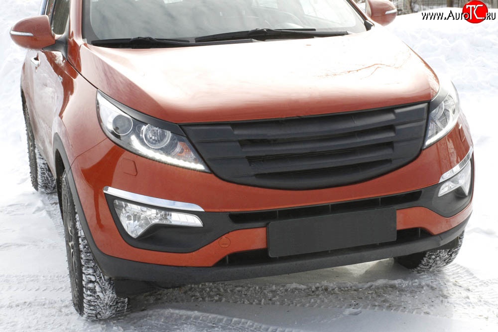 5 449 р. Решётка радиатора Reks  KIA Sportage  3 SL (2010-2016) дорестайлинг, рестайлинг (Неокрашенная)  с доставкой в г. Пермь