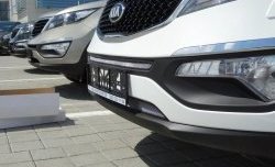 1 539 р. Нижняя сетка на бампер (рестайлинг) Russtal (хром) KIA Sportage 3 SL дорестайлинг (2010-2014)  с доставкой в г. Пермь. Увеличить фотографию 5