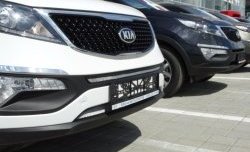 1 539 р. Нижняя сетка на бампер (рестайлинг) Russtal (хром) KIA Sportage 3 SL дорестайлинг (2010-2014)  с доставкой в г. Пермь. Увеличить фотографию 6