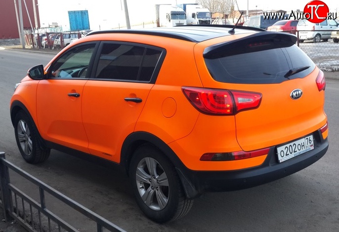 3 199 р. Спойлер JSW  KIA Sportage  3 SL (2010-2016) дорестайлинг, рестайлинг (Неокрашенный)  с доставкой в г. Пермь