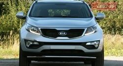 17 459 р. Защита переднего бампера одинарная Souz-96 (d42)  KIA Sportage  3 SL (2010-2014) дорестайлинг  с доставкой в г. Пермь. Увеличить фотографию 2