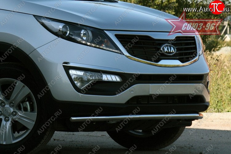 17 459 р. Защита переднего бампера одинарная Souz-96 (d42)  KIA Sportage  3 SL (2010-2014) дорестайлинг  с доставкой в г. Пермь