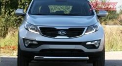 13 319 р. Защита переднего бампера одинарная Souz-96 (d76)  KIA Sportage  3 SL (2010-2014) дорестайлинг  с доставкой в г. Пермь. Увеличить фотографию 2