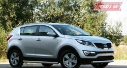 13 319 р. Защита переднего бампера одинарная Souz-96 (d76)  KIA Sportage  3 SL (2010-2014) дорестайлинг  с доставкой в г. Пермь. Увеличить фотографию 3