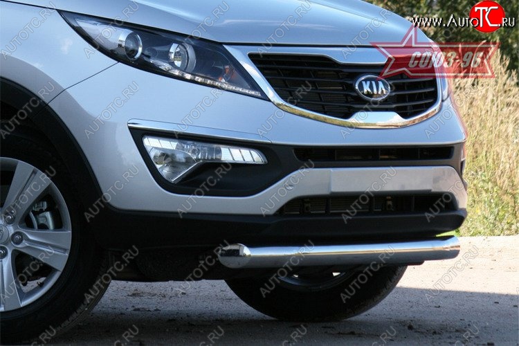 13 319 р. Защита переднего бампера одинарная Souz-96 (d76)  KIA Sportage  3 SL (2010-2014) дорестайлинг  с доставкой в г. Пермь
