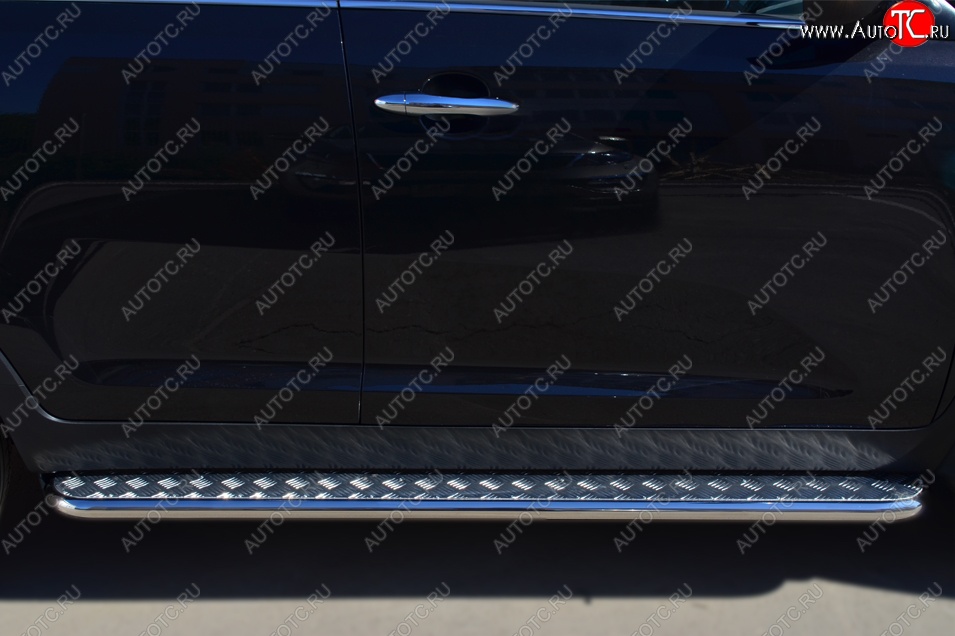 11 499 р. Широкая защита порогов с трубой диаметром 42 мм SLITKOFF v2  KIA Sportage  3 SL (2010-2016) дорестайлинг, рестайлинг  с доставкой в г. Пермь