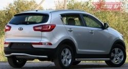 Защита заднего бампера Souz-96 (d60) KIA Sportage  3 SL (2010-2016) дорестайлинг, рестайлинг