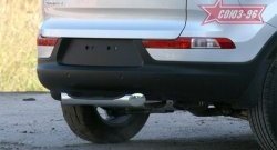 12 914 р. Защита заднего бампера с проступью Souz-96 (d76)  KIA Sportage  3 SL (2010-2016) дорестайлинг, рестайлинг  с доставкой в г. Пермь. Увеличить фотографию 2