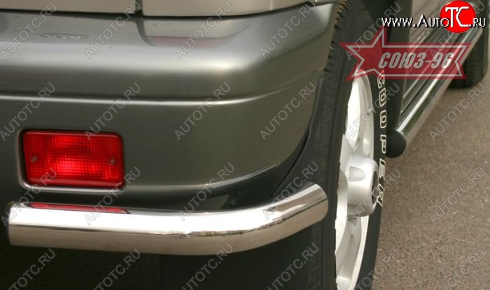 5 984 р. Защита задняя из боковых уголков Souz-96 (d60)  KIA Sportage  1 JA (1993-2006)  с доставкой в г. Пермь