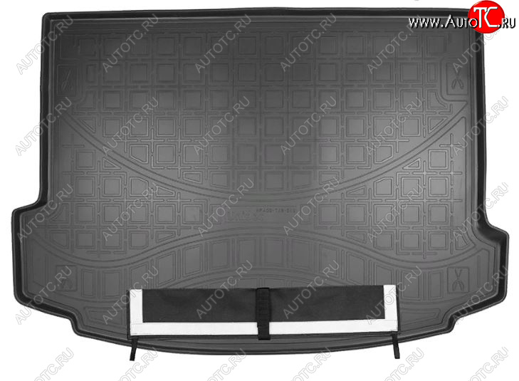 3 399 р. Коврик багажника Norplast  Land Rover Range Rover Evoque  2 L551 (2018-2025) (Черный, с погрузочным ковриком (фартуком))  с доставкой в г. Пермь