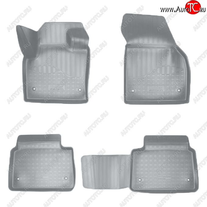 3 699 р. Коврики салонные Noplast (3D)  Land Rover Discovery Sport  L550 (2019-2025) рестайлинг (Серые)  с доставкой в г. Пермь