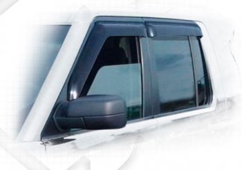Дефлектора окон CA-Plastiс Land Rover Discovery  4 L319 (2009-2016) (Classic полупрозрачный, Без хром.молдинга)