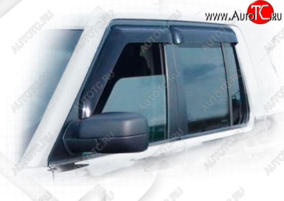 2 159 р. Дефлектора окон CA-Plastiс  Land Rover Discovery  4 L319 (2009-2016) (Classic полупрозрачный, Без хром.молдинга)  с доставкой в г. Пермь