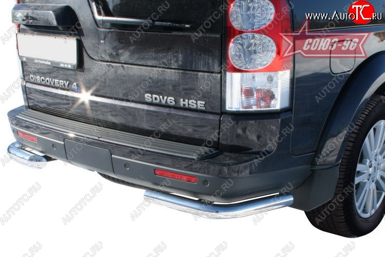 11 249 р. Защита заднего бампера Souz-96 (d60)  Land Rover Discovery  4 L319 (2009-2016)  с доставкой в г. Пермь