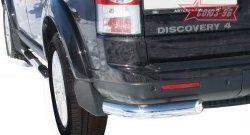 Защита заднего бампера из боковых уголков Souz-96 (d76) Land Rover Discovery  4 L319 (2009-2016)