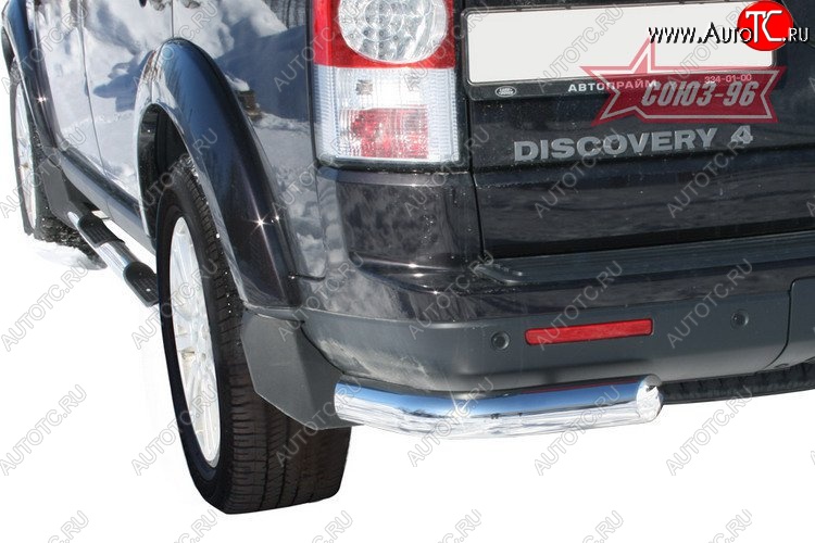 15 299 р. Защита заднего бампера из боковых уголков Souz-96 (d76)  Land Rover Discovery  4 L319 (2009-2016)  с доставкой в г. Пермь