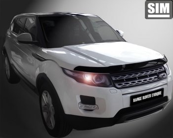 Дефлектор капота SIM Land Rover Range Rover Evoque  1 L538 (2011-2018) дорестайлинг 3 дв., дорестайлинг 5 дв., рестайлинг 3 дв., рестайлинг 5 дв.