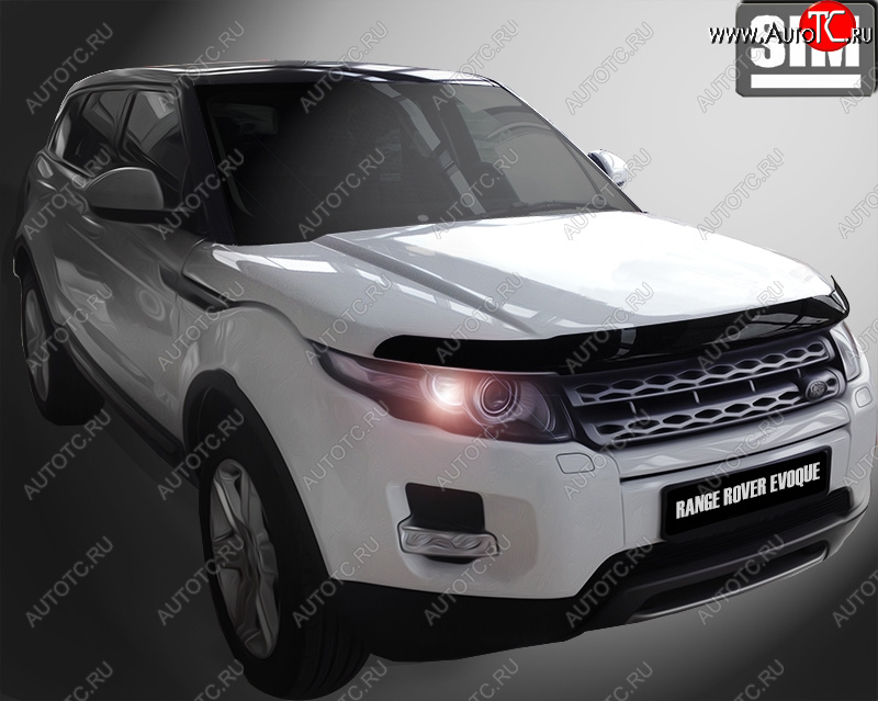 5 079 р. Дефлектор капота SIM  Land Rover Range Rover Evoque  1 L538 (2011-2018) дорестайлинг 3 дв., дорестайлинг 5 дв., рестайлинг 3 дв., рестайлинг 5 дв.  с доставкой в г. Пермь