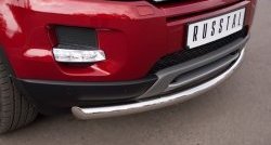 15 349 р. Одинарная защита переднего бампера диаметром 63 мм (Prestige u Pure) SLITKOFF  Land Rover Range Rover Evoque  1 L538 (2011-2015) дорестайлинг 3 дв., дорестайлинг 5 дв.  с доставкой в г. Пермь. Увеличить фотографию 3