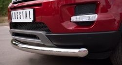 15 999 р. Одинарная защита переднего бампера диаметром 76 мм (Prestige u Pure) SLITKOFF Land Rover Range Rover Evoque 1 L538 дорестайлинг 5 дв. (2011-2015)  с доставкой в г. Пермь. Увеличить фотографию 3