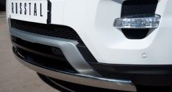 12 999 р. Защита переднего бампера (Ø75х42 мм, нержавейка, Dynamic) Russtal Land Rover Range Rover Evoque 1 L538 дорестайлинг 5 дв. (2011-2015)  с доставкой в г. Пермь. Увеличить фотографию 3