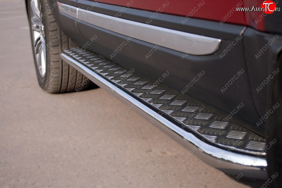 22 999 р. Широкая защита порогов с трубой диаметром 42 мм SLITKOFF v2 Land Rover Range Rover Evoque 1 L538 дорестайлинг 5 дв. (2011-2015)  с доставкой в г. Пермь