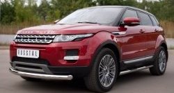 83 999 р. Защита порогов с пластиковыми вставками для ног из круглой трубы диаметром 76 мм (Prestige u Pure) Russtal Land Rover Range Rover Evoque 1 L538 дорестайлинг 5 дв. (2011-2015) (Защита порогов с со скосами на торцах (вариант 1))  с доставкой в г. Пермь. Увеличить фотографию 9