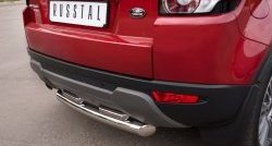 17 599 р. Защита заднего бампера (2 трубы Ø76 и 42 мм, нержавейка) SLITKOFF Land Rover Range Rover Evoque 1 L538 дорестайлинг 5 дв. (2011-2015)  с доставкой в г. Пермь. Увеличить фотографию 3