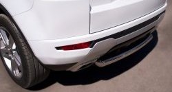 16 649 р. Одинарная защита заднего бампера из трубы диаметром 63 мм (Dynamic) SLITKOFF Land Rover Range Rover Evoque 1 L538 дорестайлинг 5 дв. (2011-2015)  с доставкой в г. Пермь. Увеличить фотографию 2